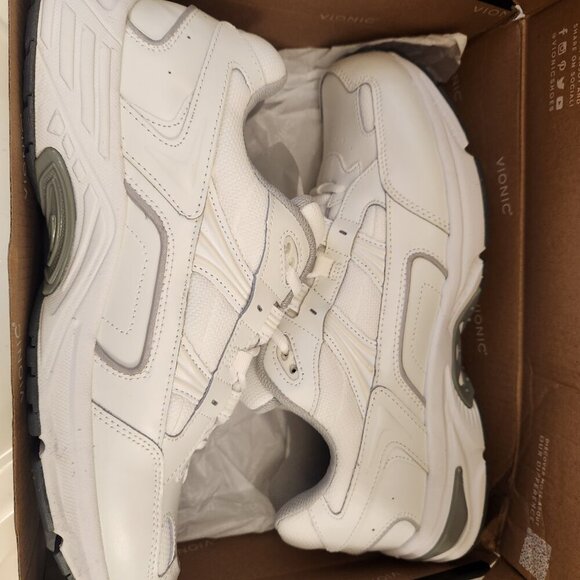 Vionic 23Walk Tennis Walking Shoes Sneakers White Women's Size 13. NIB - Picture 11 of 13
